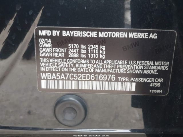 WBA5A7C52ED616976 BMW 528i Xdrive
