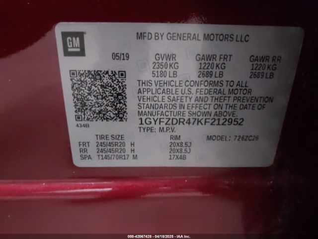2019 CADILLAC XT4 1GYFZDR47KF212952 Photo 8