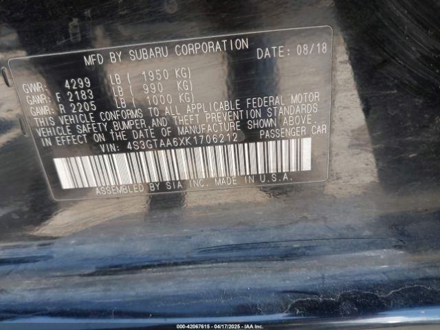 4S3GTAA6XK1706212 Subaru Impreza 2.0i