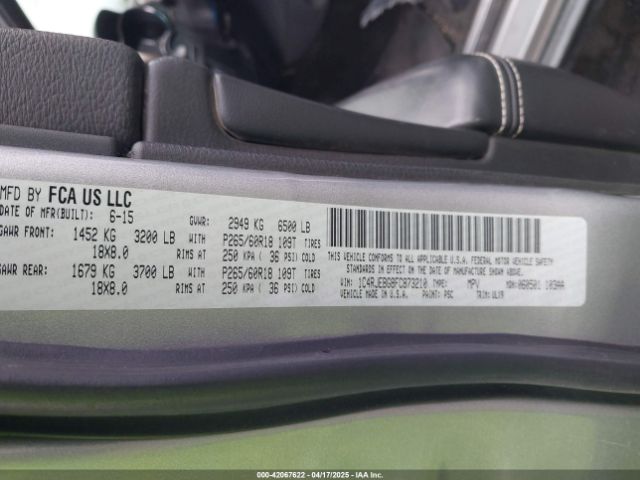 1C4RJEBG8FC873210 Jeep Grand Cherokee Limited