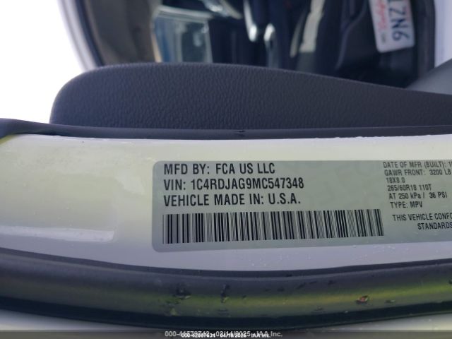 2021 DODGE DURANGO 1C4RDJAG9MC547348 Photo 8