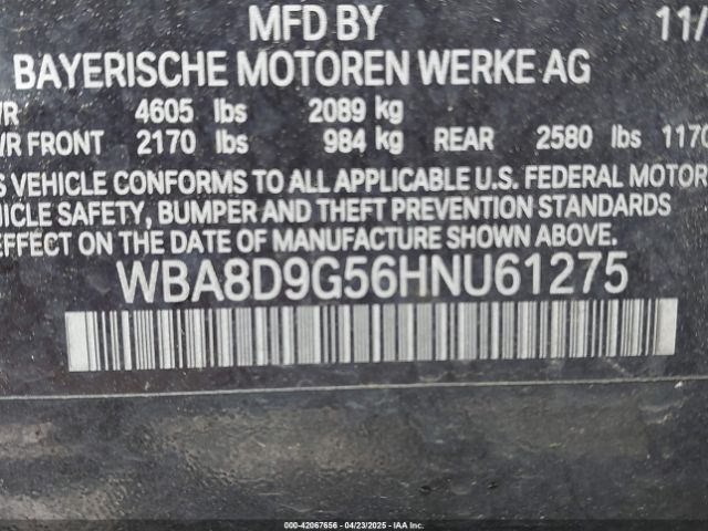 2017 BMW 330I WBA8D9G56HNU61275 Photo 8
