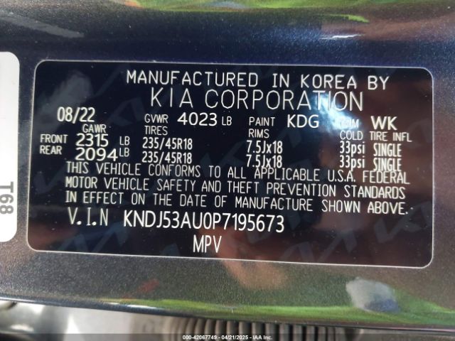 KNDJ53AU0P7195673 KIA Soul Gt-line