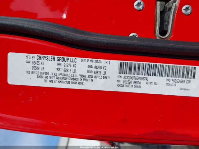 2C3CDXDT6EH199741 Dodge Charger R/t Max