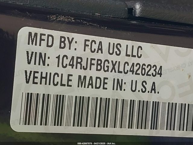 2020 JEEP GRAND CHEROKEE 1C4RJFBGXLC426234 Photo 8