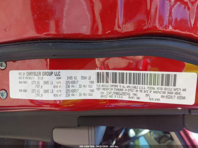 1C4PJMAB6EW295743 Jeep Cherokee Sport