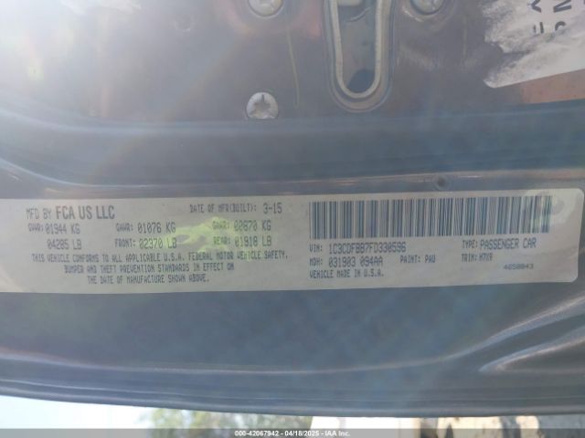 1C3CDFBB7FD330596 Dodge DART SXT