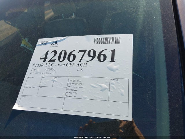19VDE3F79EE300331 Acura Ilx Hybrid 1.5l