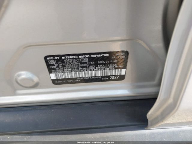 2018 MITSUBISHI OUTLANDER SPORT JA4AP3AU1JU024931 Photo 8