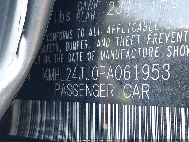 KMHL24JJ0PA061953 Hyundai gdi nu pe