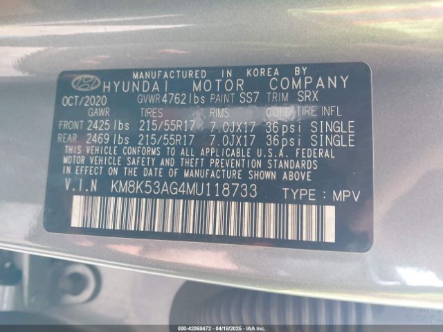 KM8K53AG4MU118733 Hyundai Kona Electric Ultimate