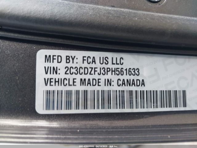 2C3CDZFJ3PH561633 Dodge Challenger R/t Scat Pack