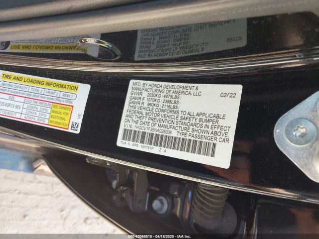1HGCV1F35NA028336 Honda Accord Sport