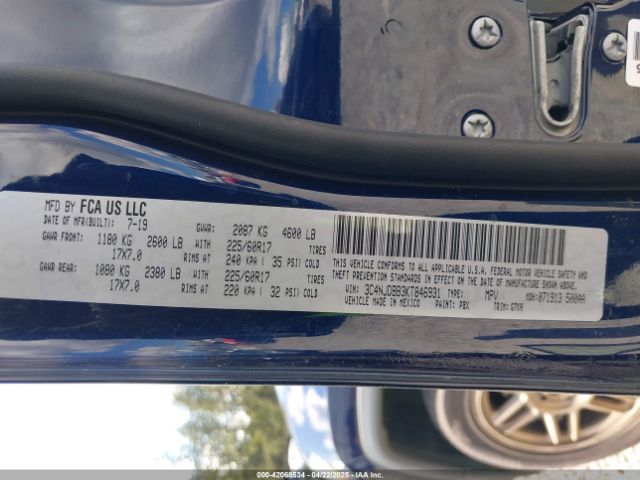 3C4NJDBB3KT846931 Jeep Compass Latitude 4x4