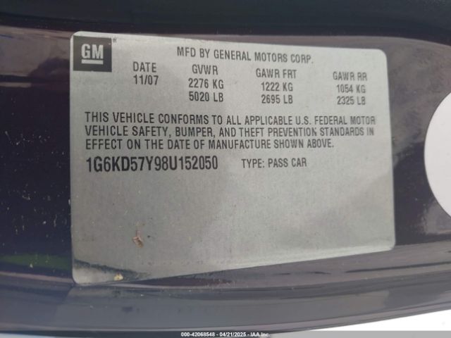 2008 CADILLAC DTS 1G6KD57Y98U152050 Photo 8