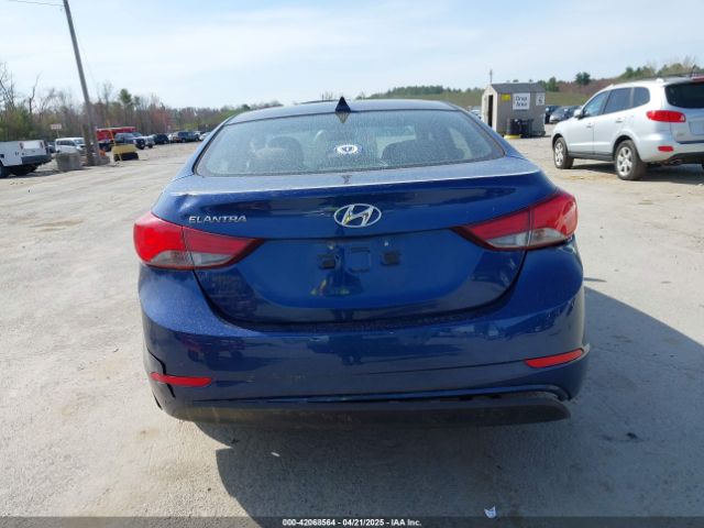 5NPDH4AE1GH681813 Hyundai ELANTRA SE