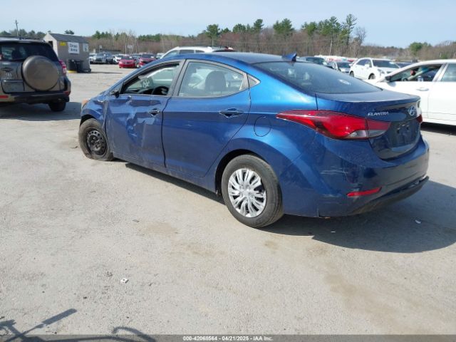 5NPDH4AE1GH681813 Hyundai ELANTRA SE