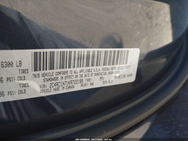 2019 CHRYSLER PACIFICA HYBRID 2C4RC1N71KR722189 Photo 8