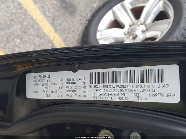 RAM 2015 2015 1C6RR6MT9FS613551 Image 9
