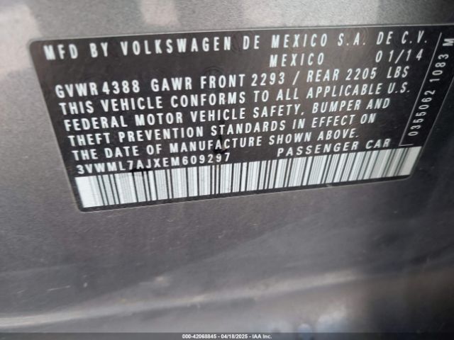 3VWML7AJXEM609297 Volkswagen Jetta Sportwagen 2.0l Tdi