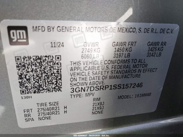 3GN7DSRP1SS157246 Chevrolet x0b+ec3