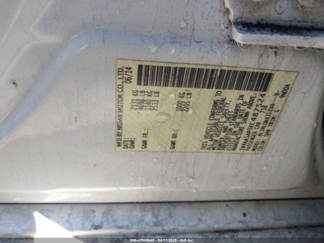 1N4AA5AP3EC487524 Nissan Maxima 3.5 S/3.5 Sv