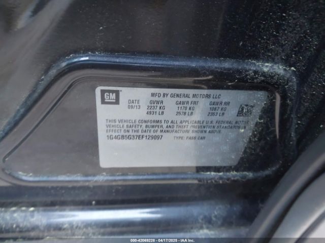 1G4GB5G37EF129097 Buick Lacrosse Leather Group