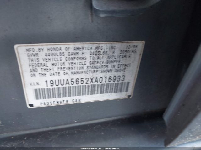 1999 ACURA TL 19UUA5652XA016933 Photo 8