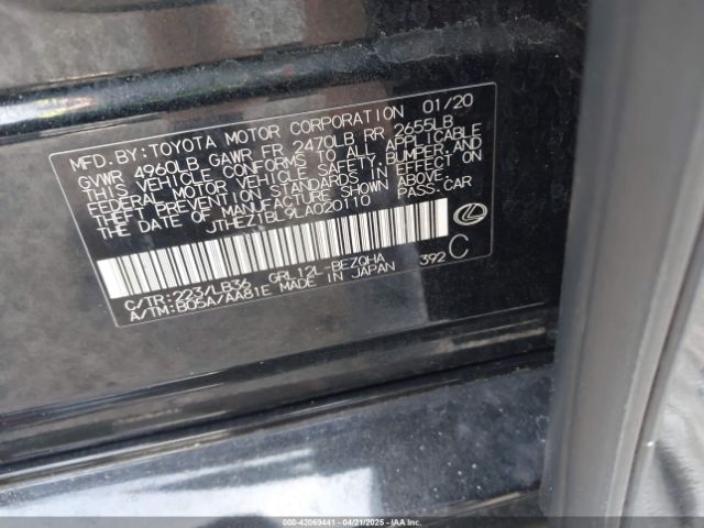 2020 LEXUS GS 350 JTHEZ1BL9LA020110 Photo 8