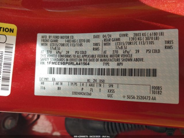 2024 FORD BRONCO 1FMEE9BP0RLA41564 Photo 8