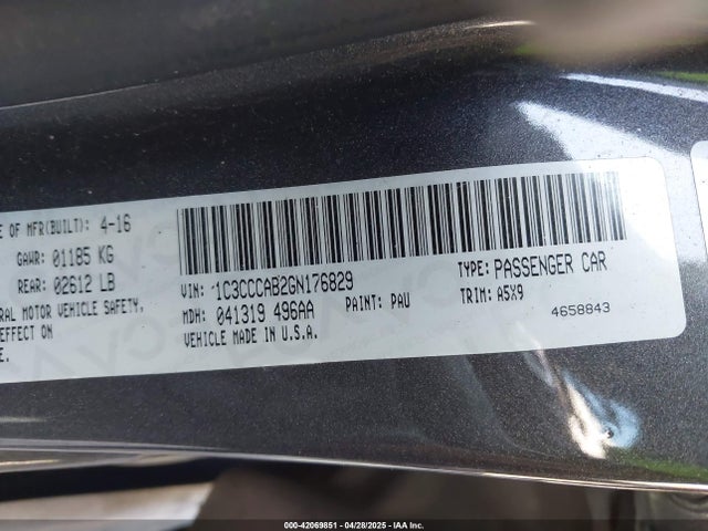 Chrysler 200 Limited 2016 1C3CCCAB2GN176829 Image 9