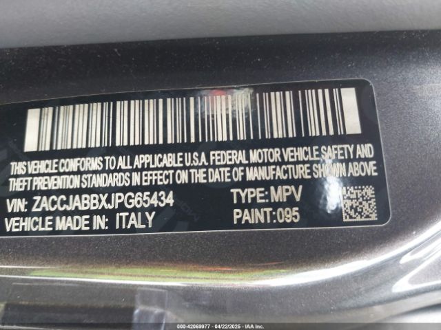 ZACCJABBXJPG65434 Jeep Renegade Latitude Fwd