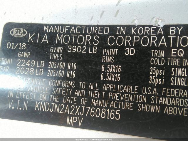 KNDJN2A2XJ7608165 KIA Soul