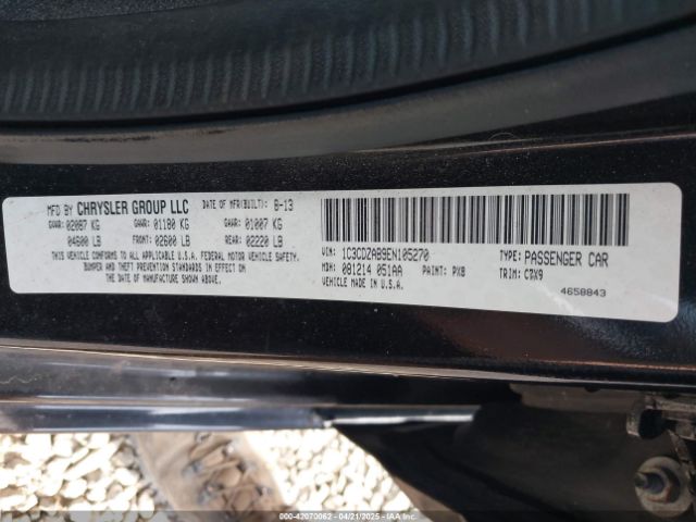 1C3CDZAB9EN105270 Dodge AVENGER SE