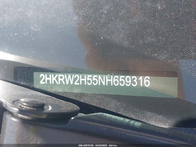 2HKRW2H55NH659316 Honda Cr-v Awd Ex