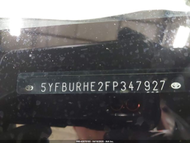 5YFBURHE2FP347927 Toyota Corolla S Plus