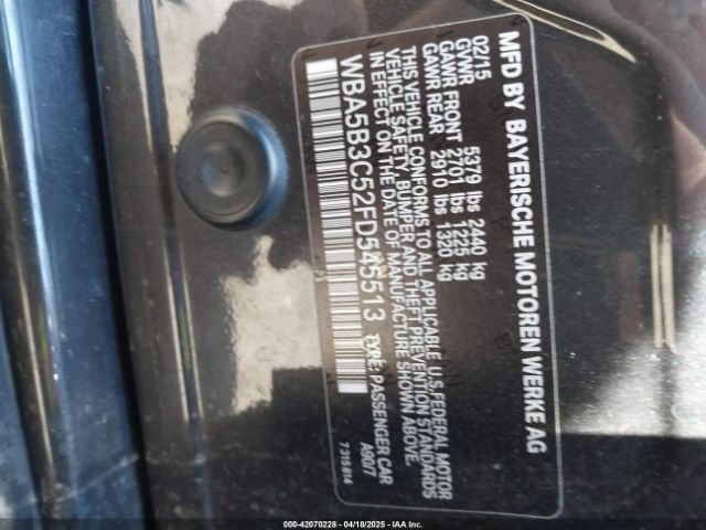 WBA5B3C52FD545513 BMW 535i Xdrive