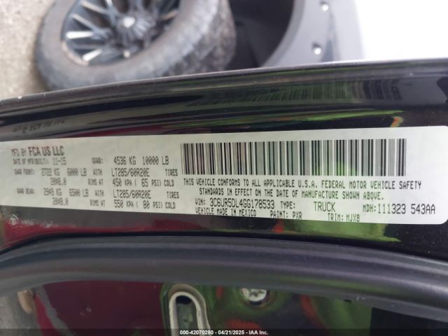 3C6UR5DL4GG178533 RAM 2500 Big Horn