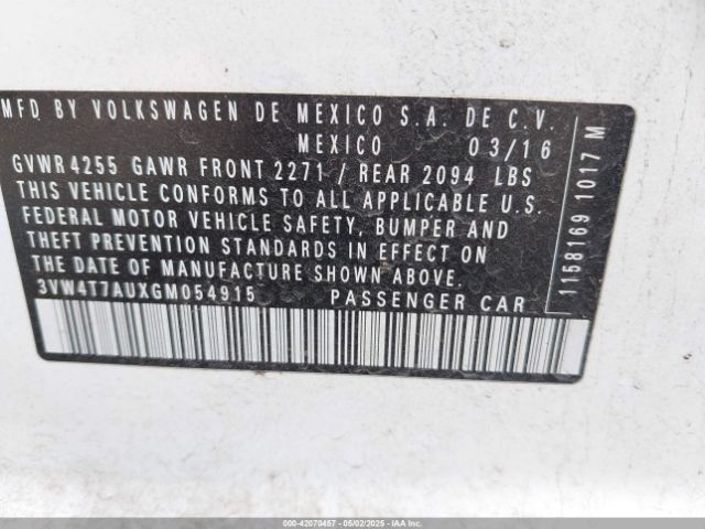 3VW4T7AUXGM054915 Volkswagen Golf Gti Se 4-door
