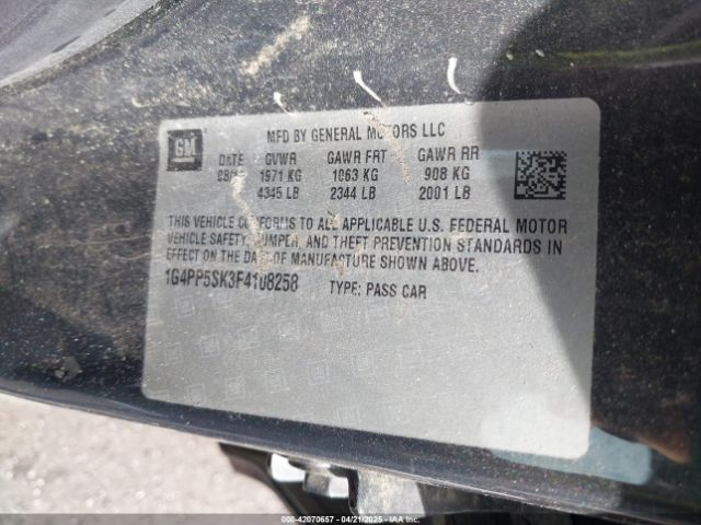 1G4PP5SK3F4108258 Buick Verano