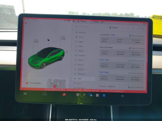 5YJ3E1EBXJF121183 Tesla Model 3 Long Range/performance
