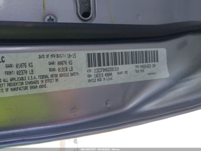 1C3CDFBA6GD591310 Dodge DART SXT