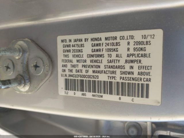 2013 ACURA TSX JH4CU2F60DC002620 Photo 8
