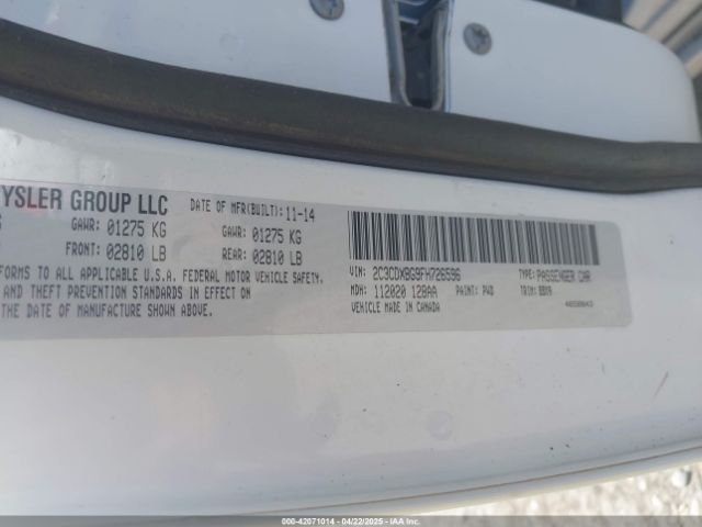 2C3CDXBG9FH726596 Dodge Charger Se