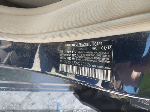 2013 MERCEDES-BENZ C 300 WDDGF8AB7DR278526 Photo 8