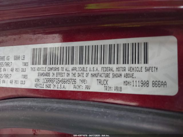 1C6RR6FG5HS609726 RAM 1500 Express  4x2 6'4 Box
