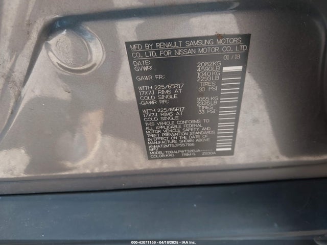 Nissan ROGUE S 2018 KNMAT2MT5JP557166 Image 9
