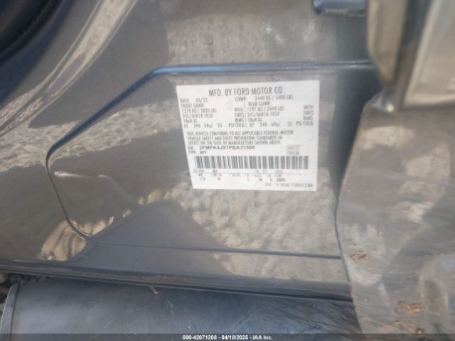 2FMPK4J97PBA31506 Ford EDGE SEL