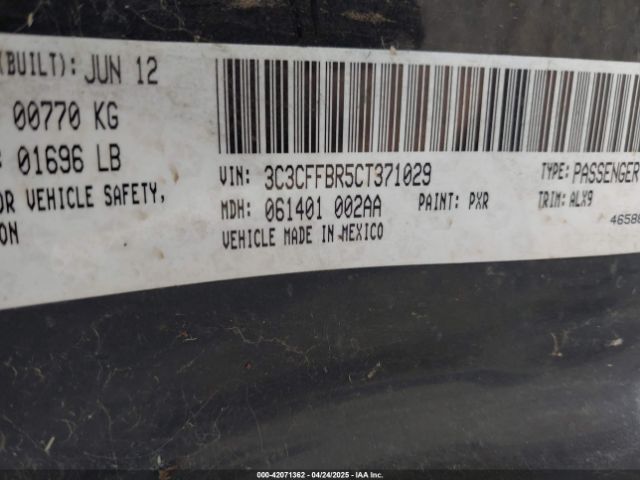 2012 FIAT 500 3C3CFFBR5CT371029 Photo 8