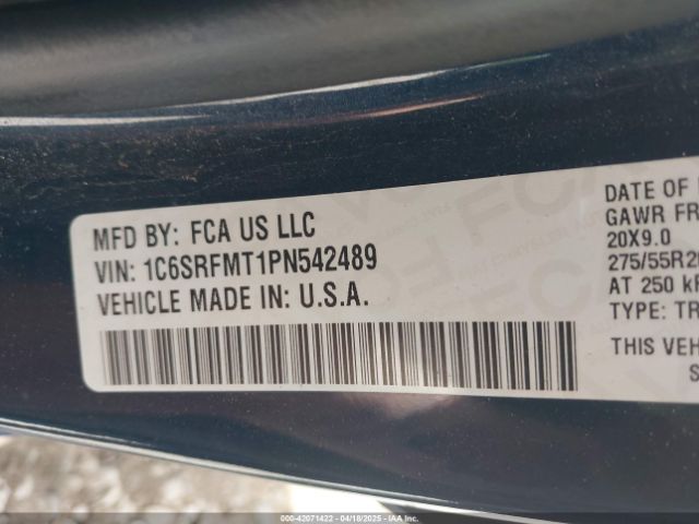 1C6SRFMT1PN542489 RAM 1500 Big Horn  4x4 6'4 Box